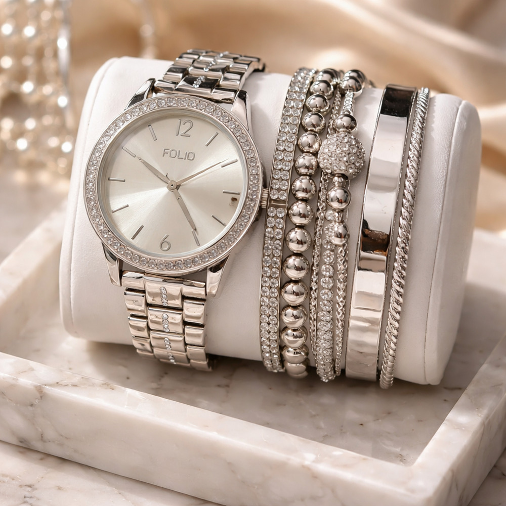 Folio Watch & Bracelet Set